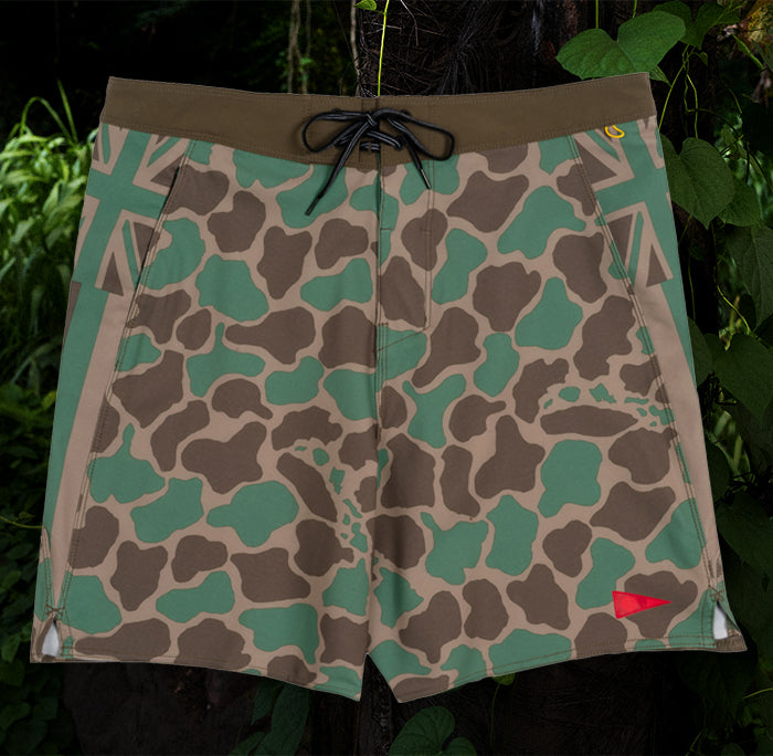 Color:Woodland Camo-F1 Pro Hawaii Camo Boardshort