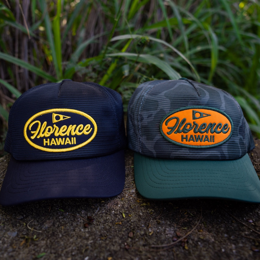 Color:Black-Hawaii Mesh Trucker 