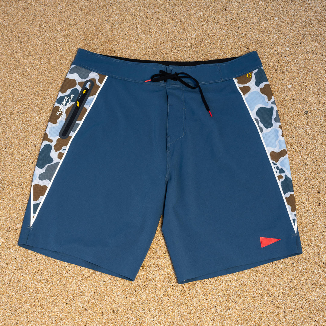 Color:Dark Blue-Florence F1 Zero Airtex Boardshort 