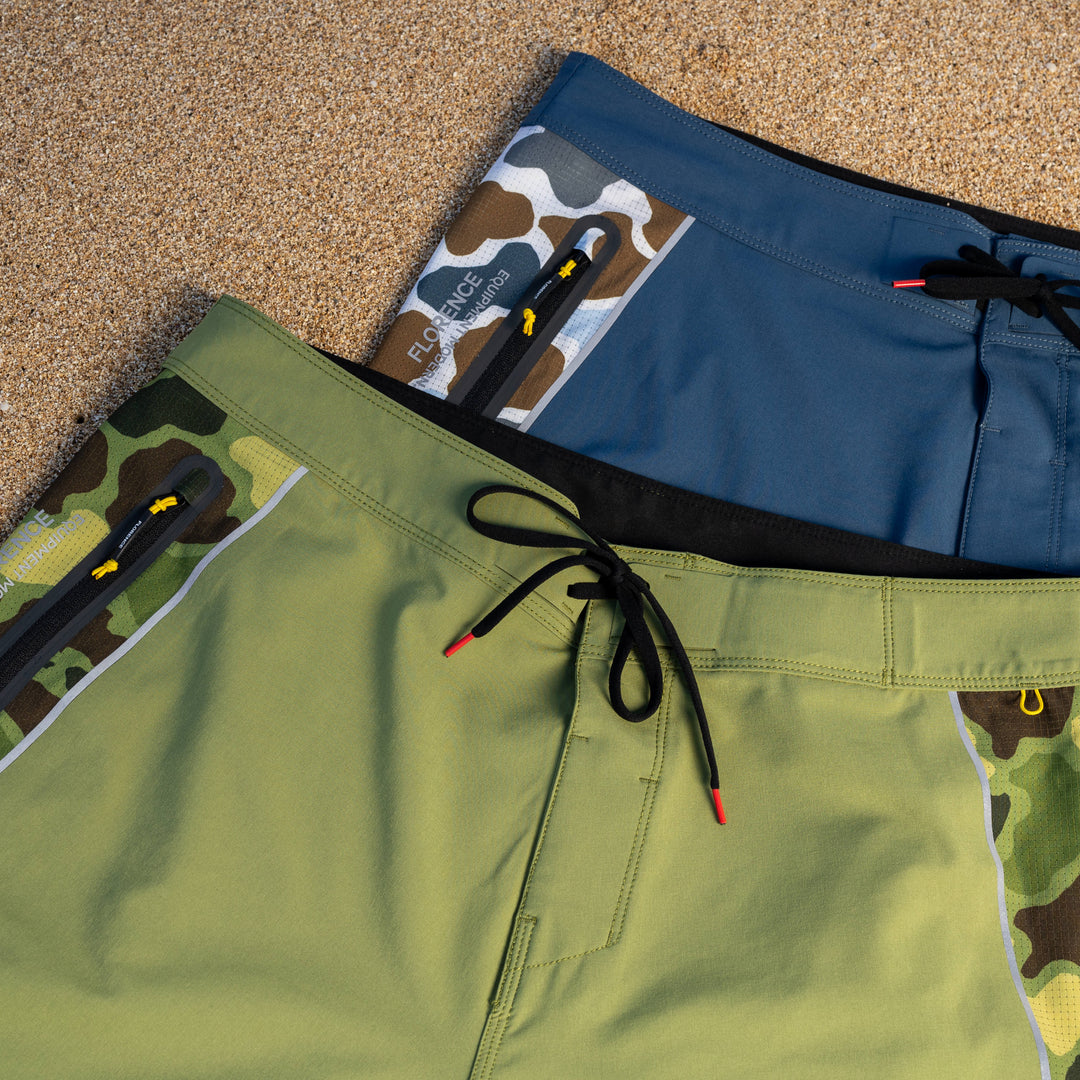Color:Tropic Green-Florence F1 Zero Airtex Boardshort