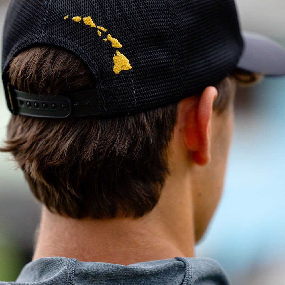 Color:Black-Hawaii Mesh Trucker -alt