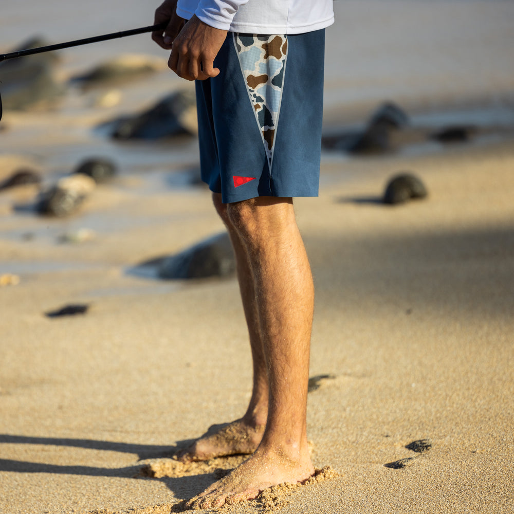 Color:Dark Blue-Florence F1 Zero Airtex Boardshort -alt