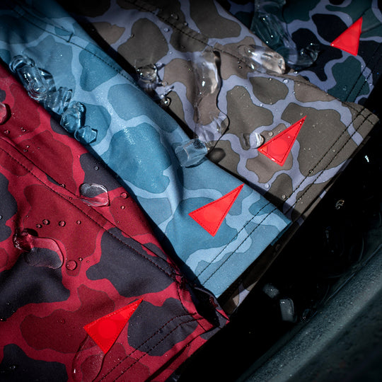 Color:Maroon Camo-Florence Standard Issue Elastic Short -alt