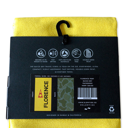 Color:Multi-Florence Quick Dry Performance Slowtide Towel