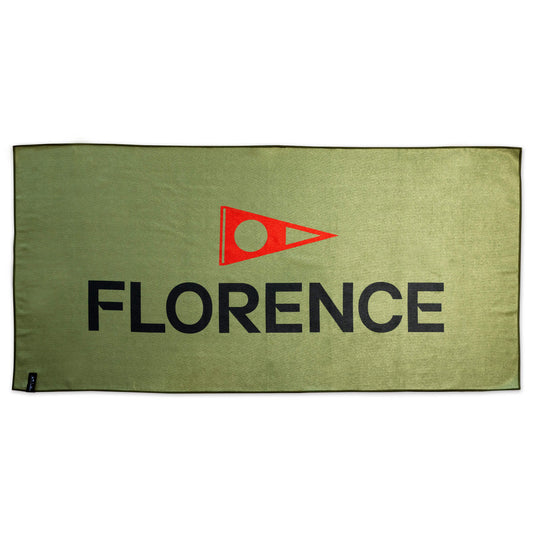 Color:Tropic Green Camo-Florence Quick Dry Performance Slowtide Towel