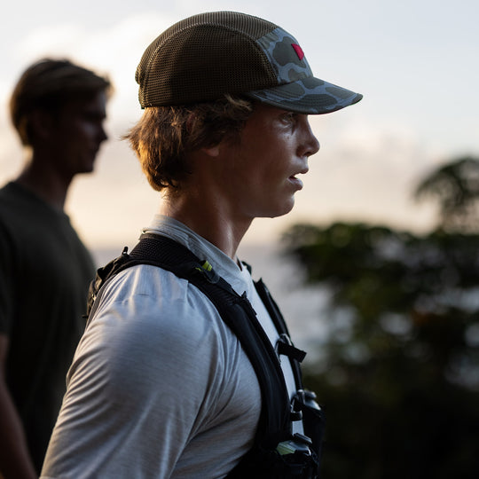 Color:Burnt Olive Camo-Florence Airtex Unstructured Hat -alt