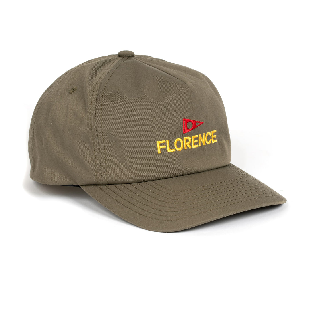 Color:Burnt Olive-Florence Logo Twill Hat