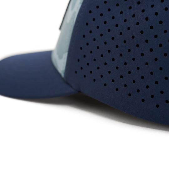 Color:Light Sea Blue Camo-Florence Camo Airtex Trucker Hat -alt