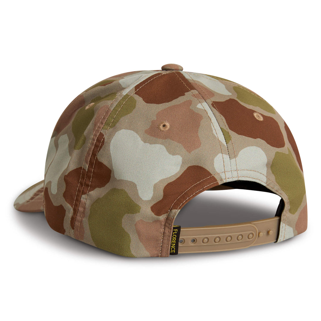 Color:Arid Tan Camo-Florence Logo Twill Hat -alt