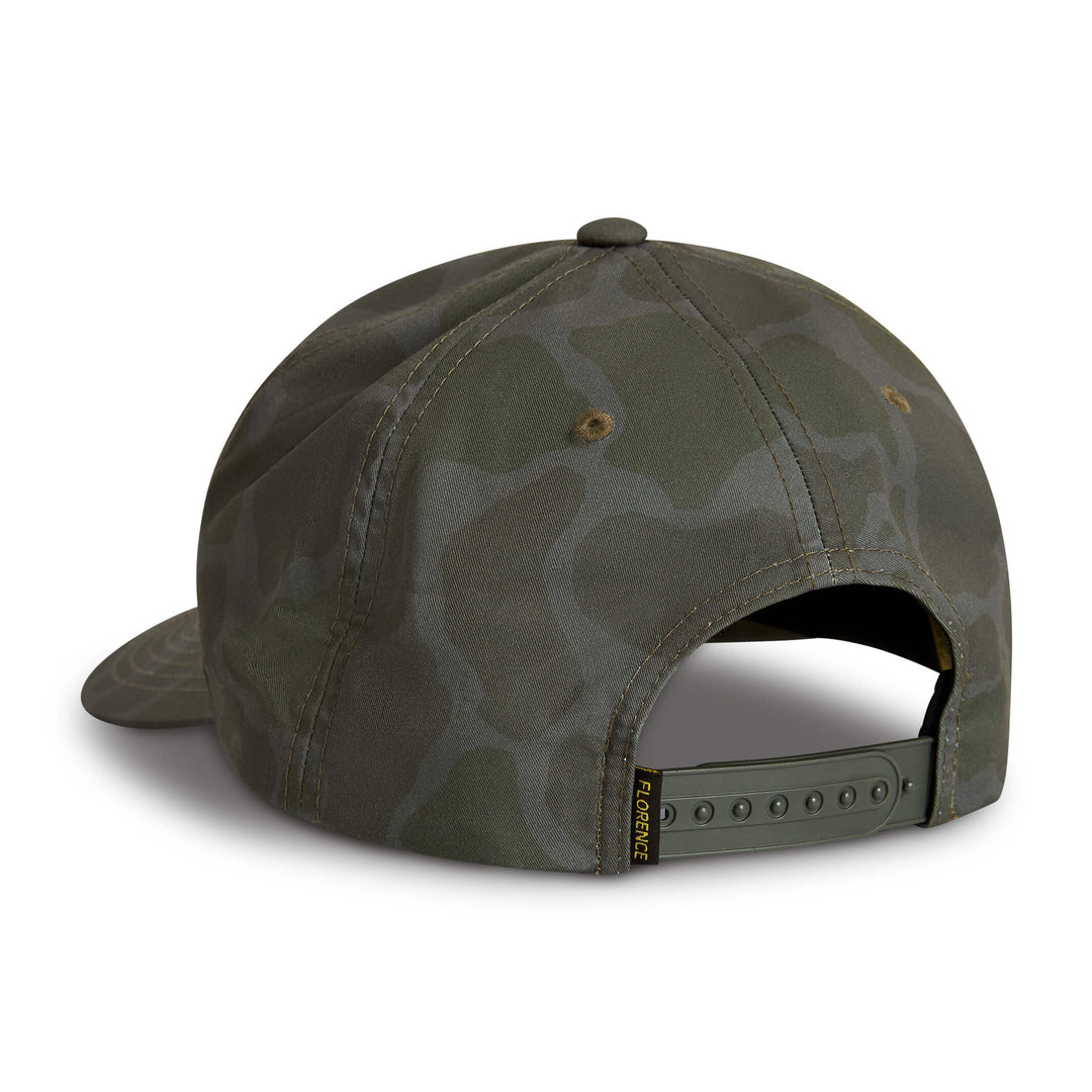 Color:Burnt Olive Camo-Florence Logo Twill Hat 
