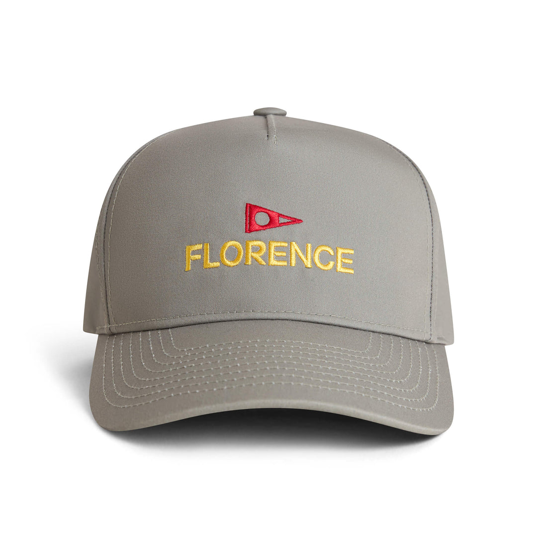 Color:Khaki-Florence Logo Twill Hat