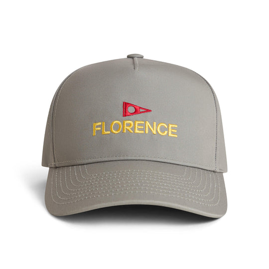 Color:Khaki-Florence Logo Twill Hat