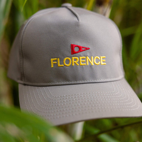 Color:Khaki-Florence Logo Twill Hat -alt