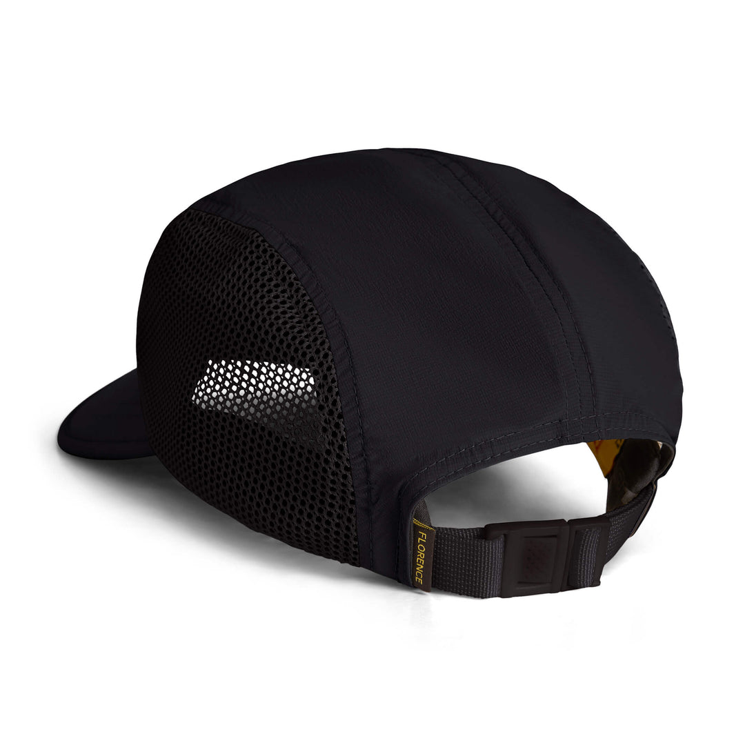 Color:Black-Florence Airtex Runner Hat 