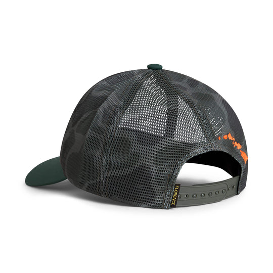 Color:Burnt Olive Camo-Hawaii Mesh Trucker
