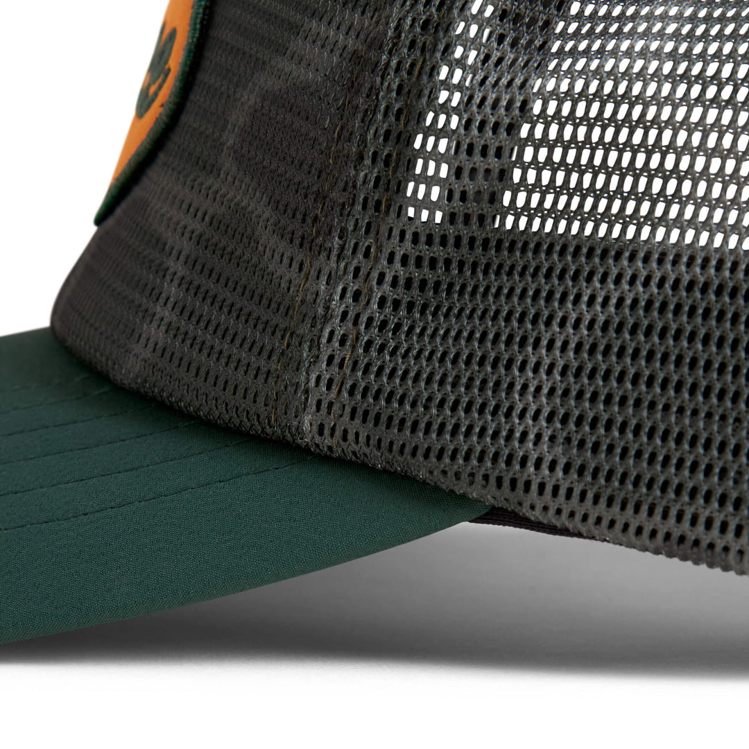 Color:Burnt Olive Camo-Hawaii Mesh Trucker