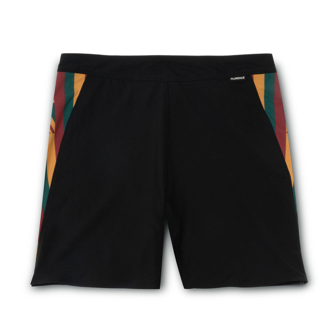 Color:Black Multi-Florence Marine X Pro Hawaii Boardshort