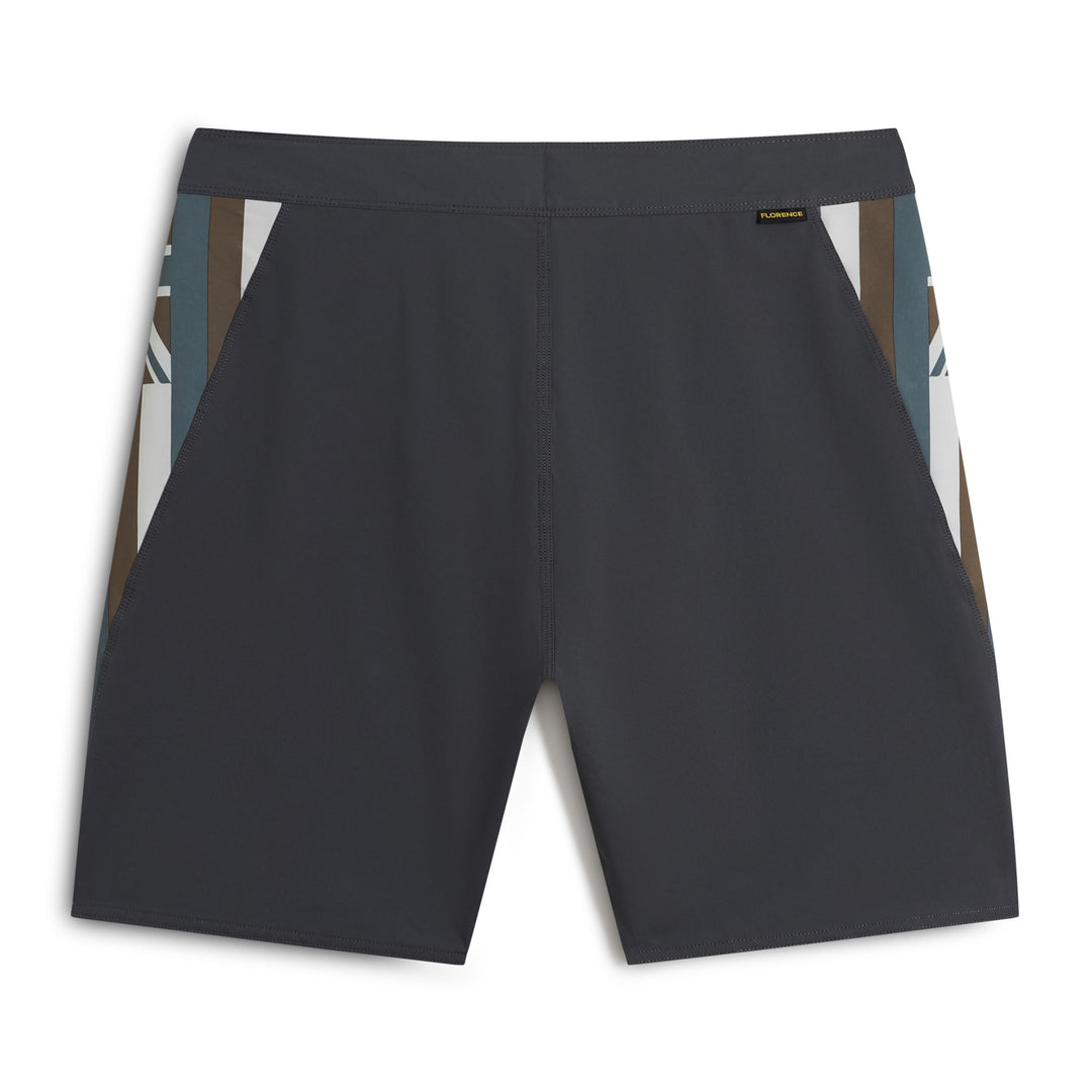 Color:Charcoal-Florence Pro Hawaii Boardshort