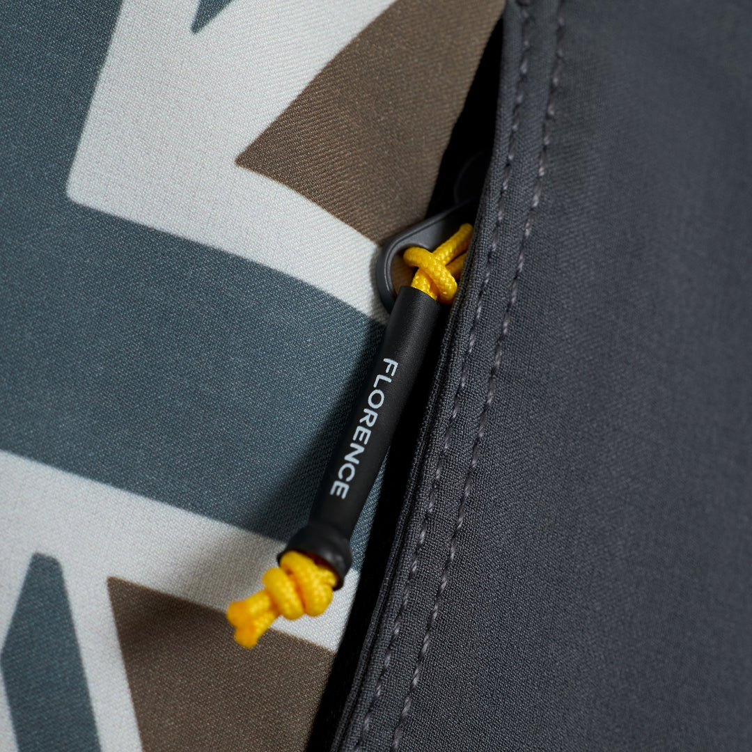 Color:Charcoal-Florence Pro Hawaii Boardshort