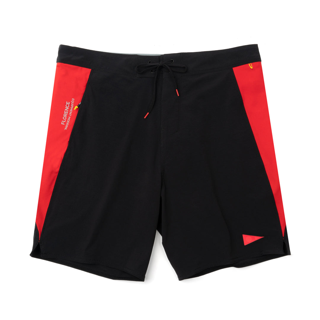 Color:Black Racing Red-Florence Marine X Cordura Boardshort 