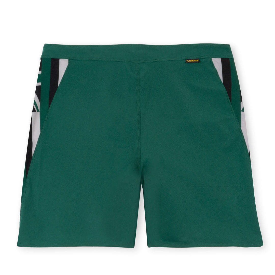 Color:Dark Emerald-Florence Marine X Pro Hawaii Boardshort