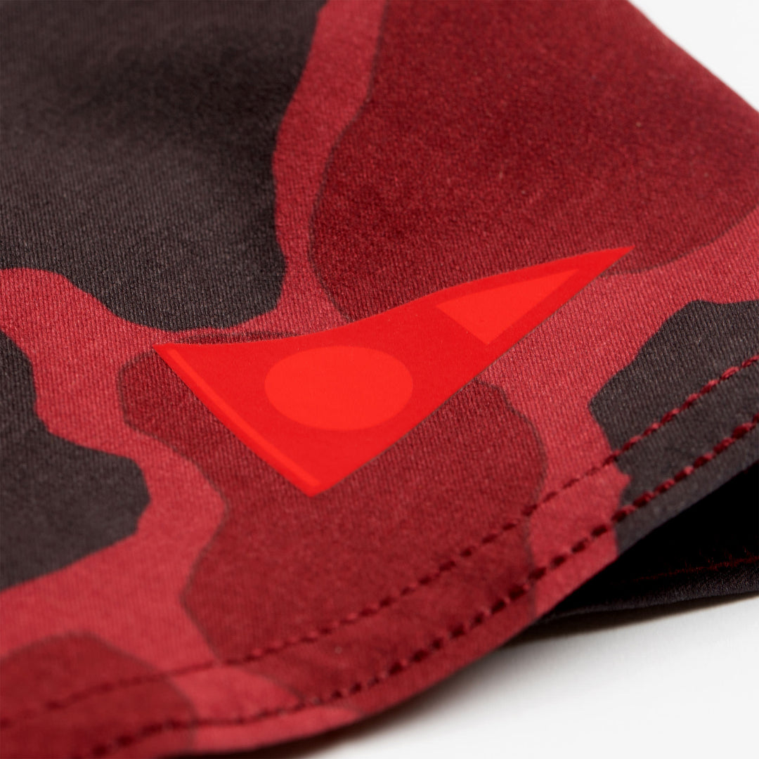 Color:Maroon-F1 Pro Hawaii Camo Boardshort