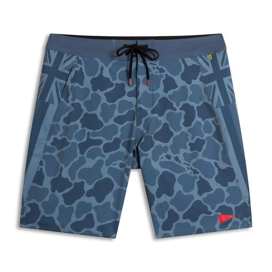 Color:Maritime Camo-Florence Pro Hawaii Camo Boardshort