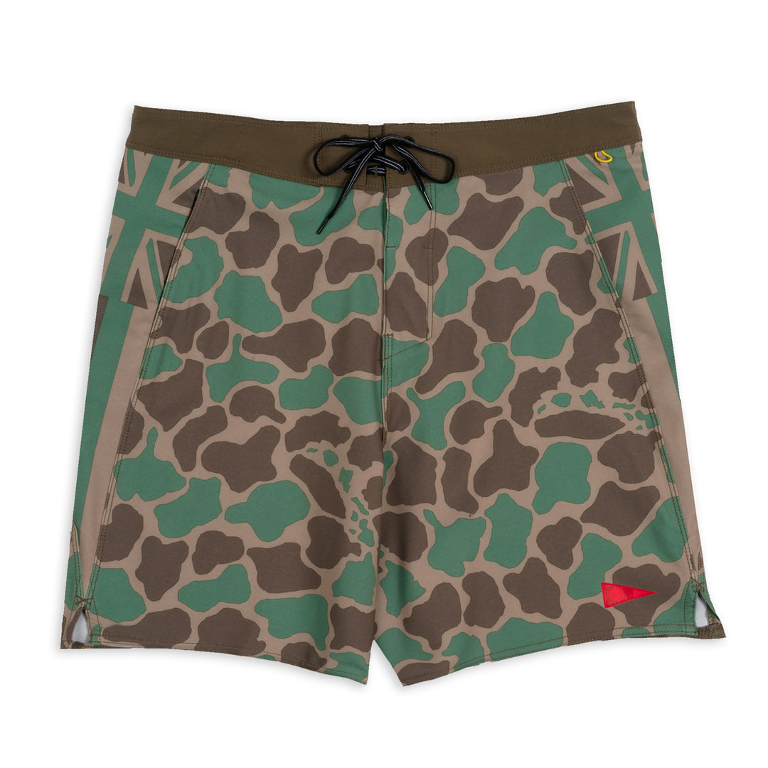 Color:Woodland Camo-F1 Pro Hawaii Camo Boardshort