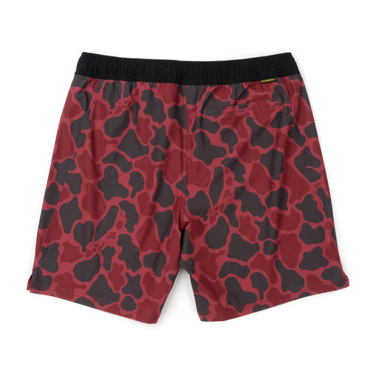 Color:Maroon Camo-Florence Standard Issue Elastic Short