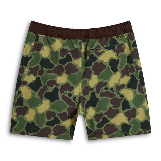 Color:Tropic Green Camo-Florence Standard Issue Elastic Short