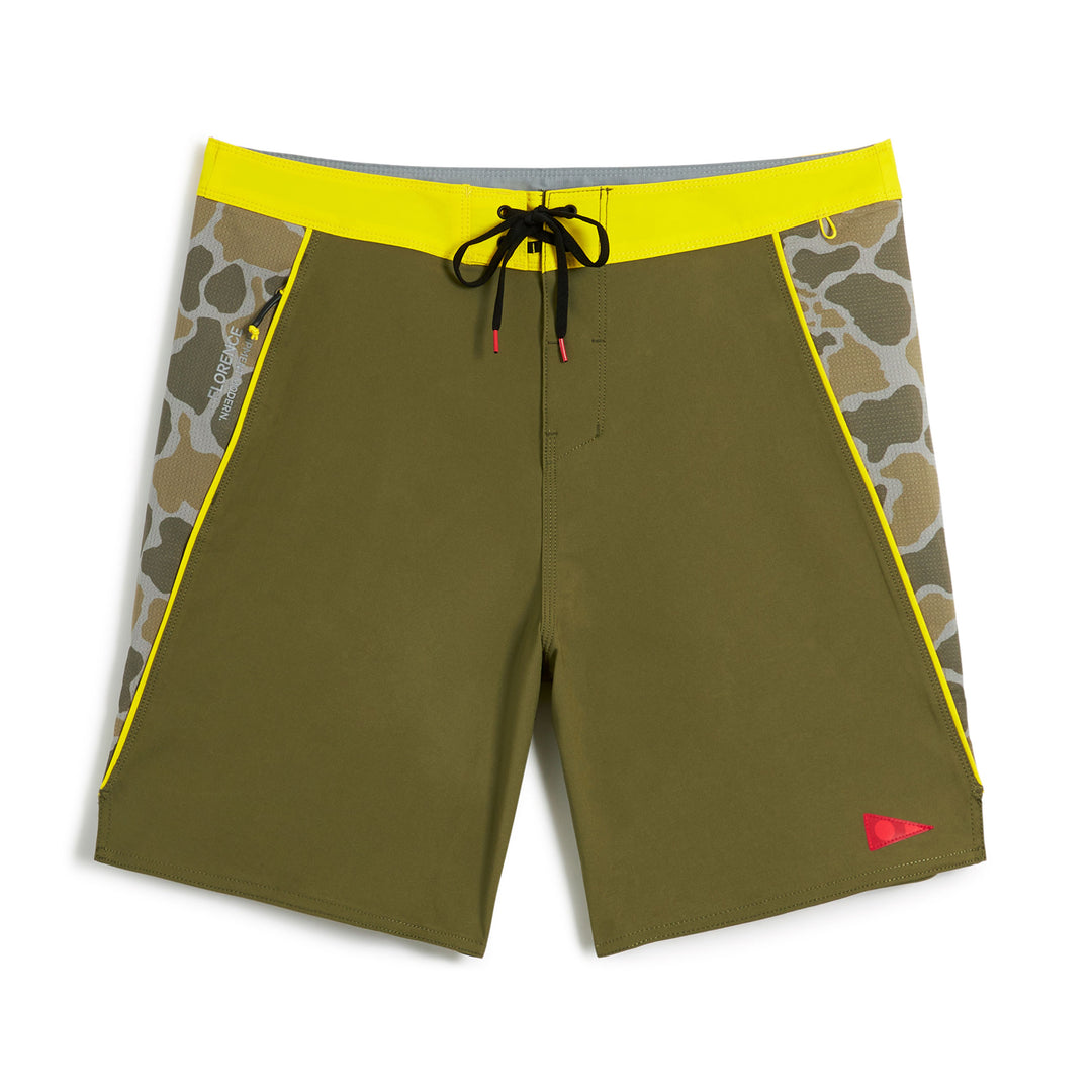 Color:Burnt Olive-Florence F1 Airtex Gamma Boardshort