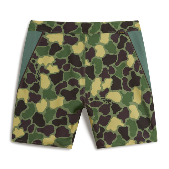 Color:Tropic Green Camo-Florence F1 Airtex Gamma Boardshort -alt