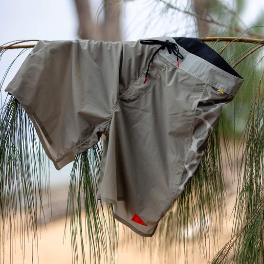 Color:Moss Grey-Florence Airtex 2-in-1 Boardshort