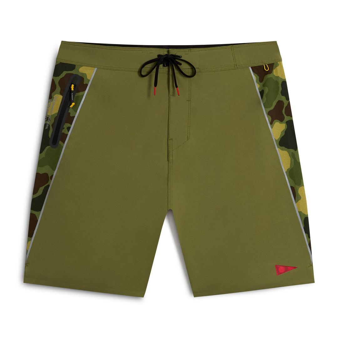 Color:Tropic Green-Florence F1 Zero Airtex Boardshort