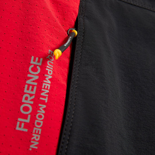 Color:Black Racing Red-Florence Cordura® Airtex Boardshort