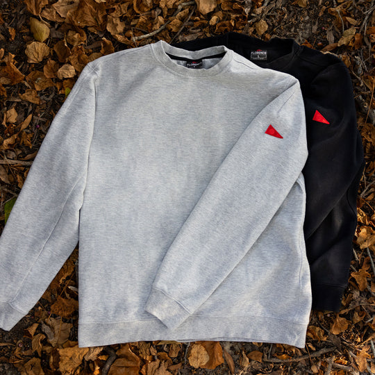 Color:Light Heather Grey-Florence Space Fleece Crew -alt