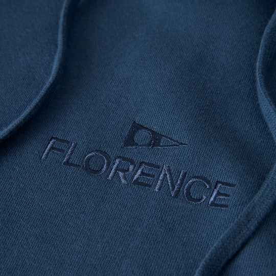 Color:Dark Blue-Florence Embroidered Hoodie