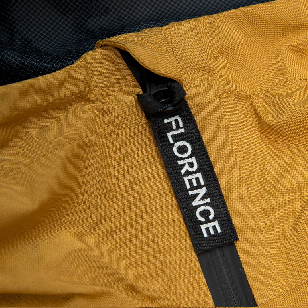 Color:Mustard-Florence 2.5 Layer Waterproof Shell