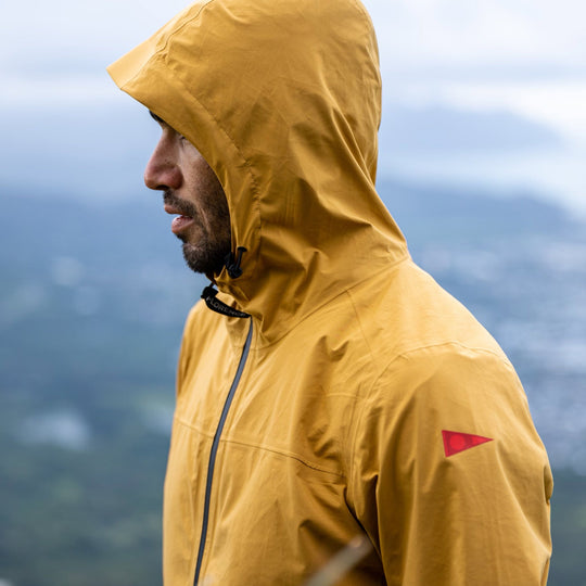 Color:Mustard-Florence 2.5 Layer Waterproof Shell