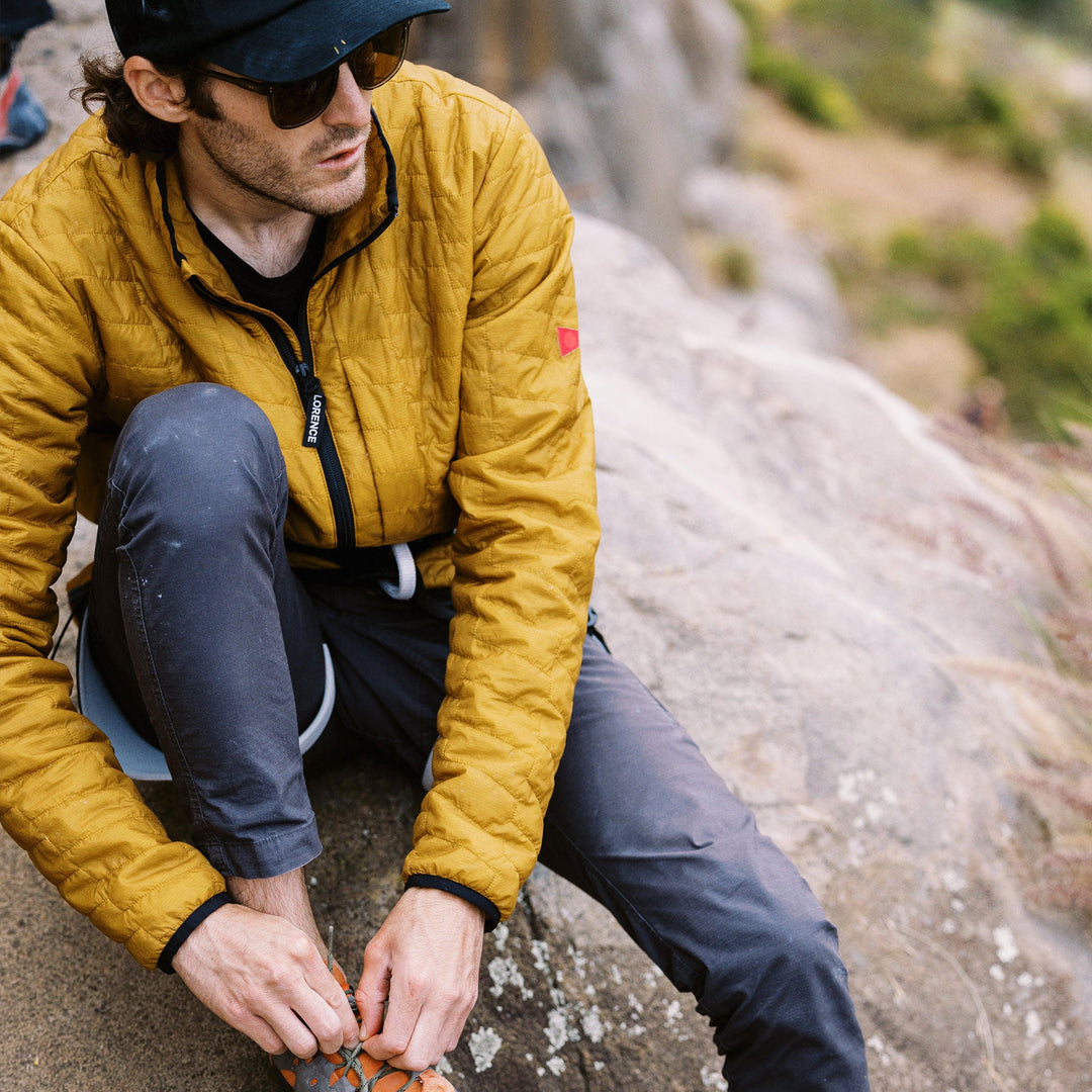 Color:Mustard-Florence Parachute Primaloft Zip