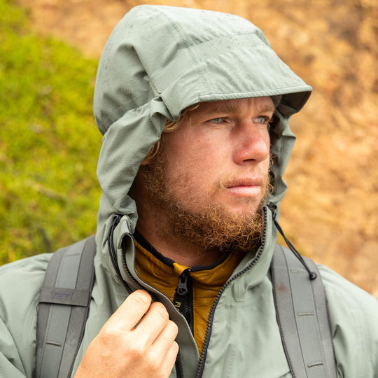 Color:Dark Sage-Florence eVent 3-Layer Waterproof Shell 
