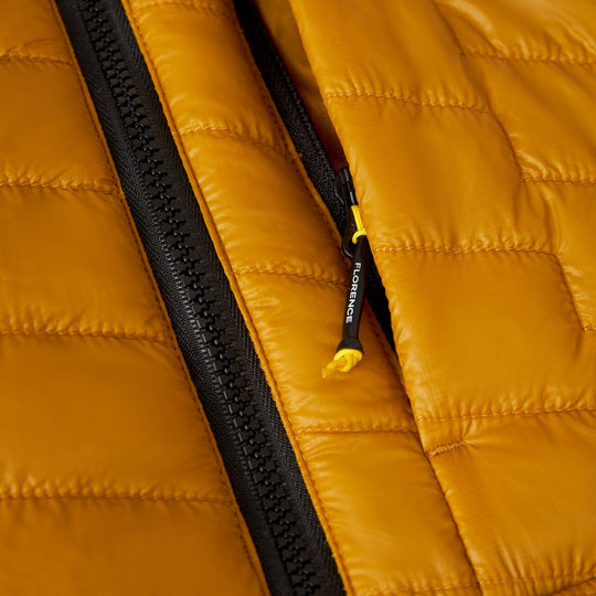 Color:Mustard-Florence Pertex® Hooded Primaloft® Puffer