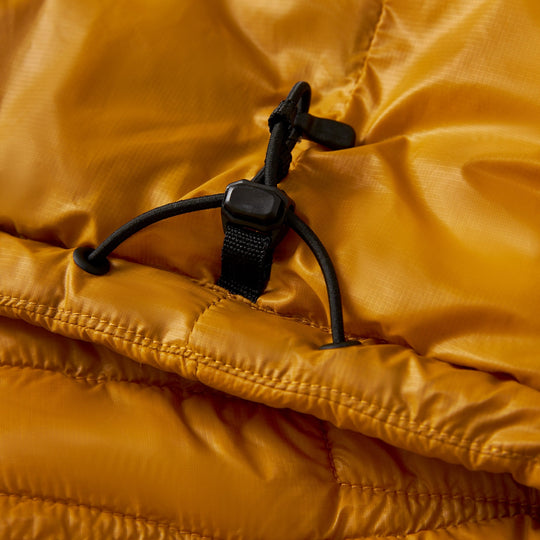 Color:Mustard-Florence Pertex® Hooded Down Puffer