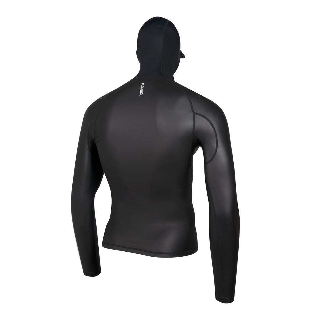 Color:Black-Windshield Long Sleeve Hooded Rashguard 2.0 