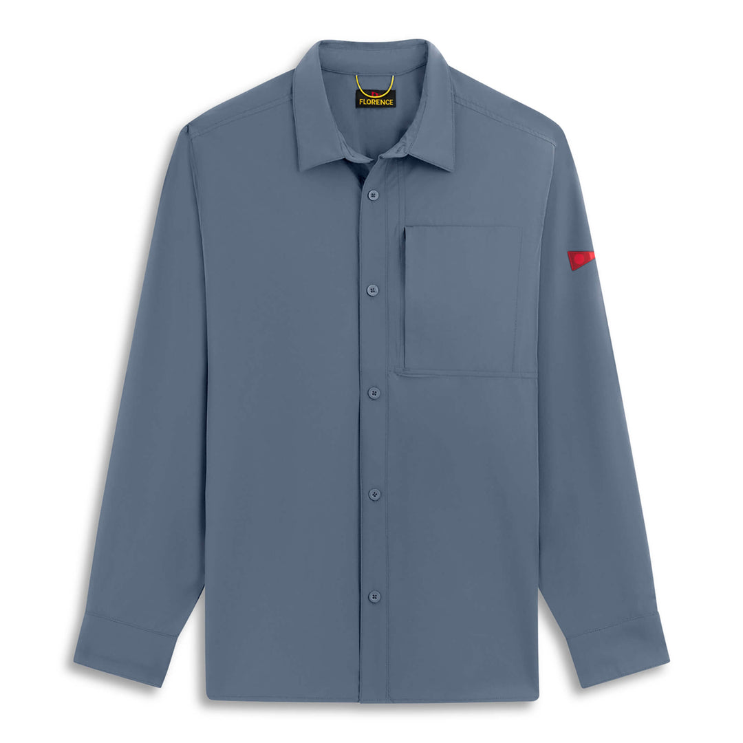 Color:Storm-Florence Airtex Expedition Long Sleeve Shirt