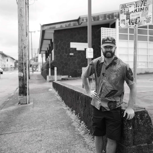 Color:Pumice-Florence x Sig Zane Kalo Aloha Shirt