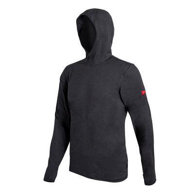 Color:Heather Black-Florence Sun Pro Adapt Long Sleeve Hooded UPF Shirt