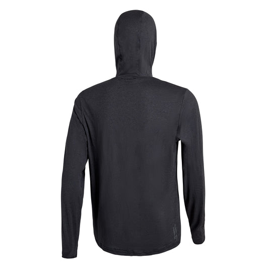 Color:Heather Black-Florence Sun Pro Adapt Long Sleeve Hooded UPF Shirt