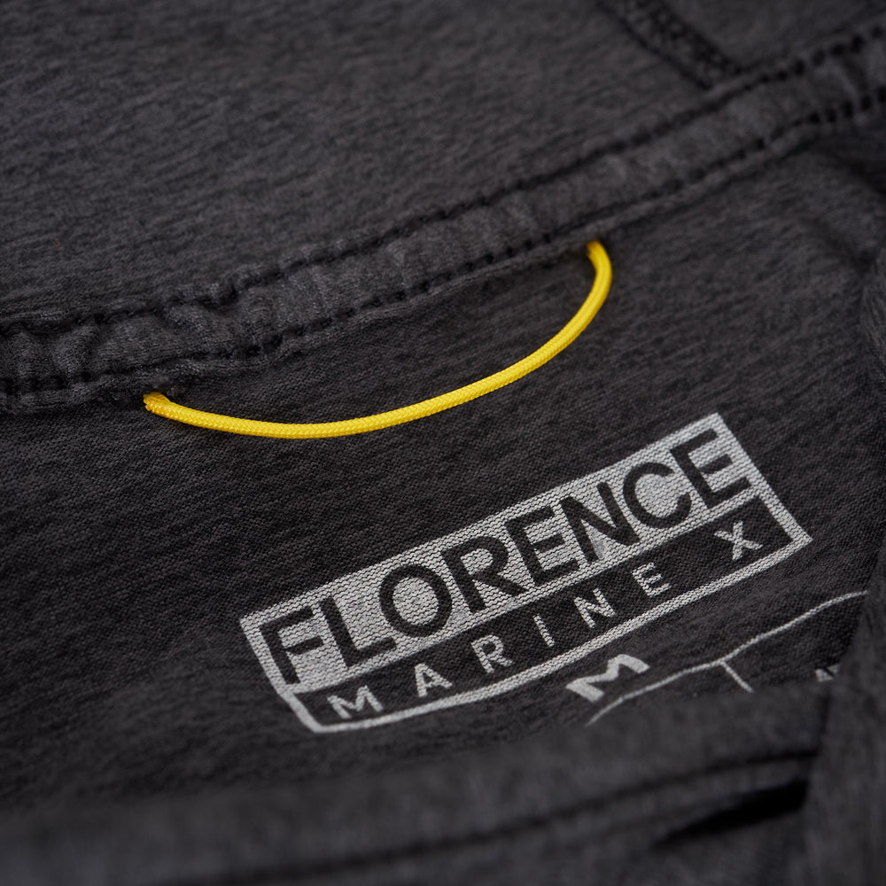 Color:Heather Black-Florence Sun Pro Adapt Long Sleeve Hooded UPF Shirt -alt