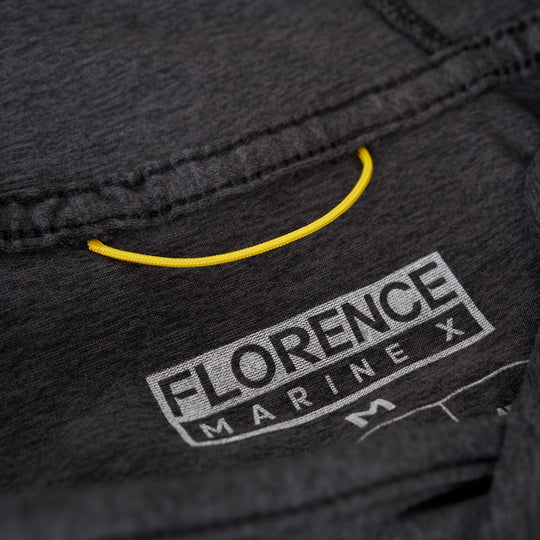 Color:Heather Black-Florence Sun Pro Adapt Long Sleeve Hooded UPF Shirt -alt